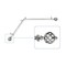 Hermosa Home Ballard 13 by 16" Corner Window Curtain Rod - Satin Nickel